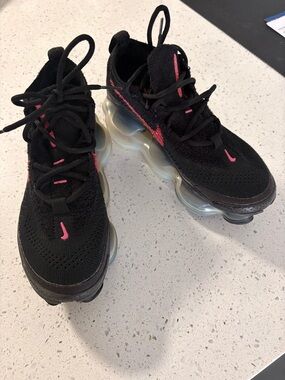 Nike Black and Pink VaporMax Kids' Sneakers